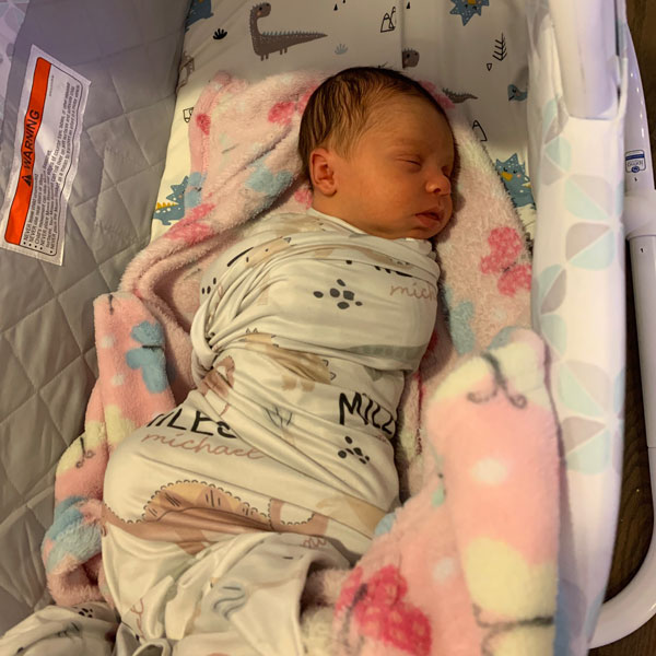 Lauren's baby boy, Miles Michael