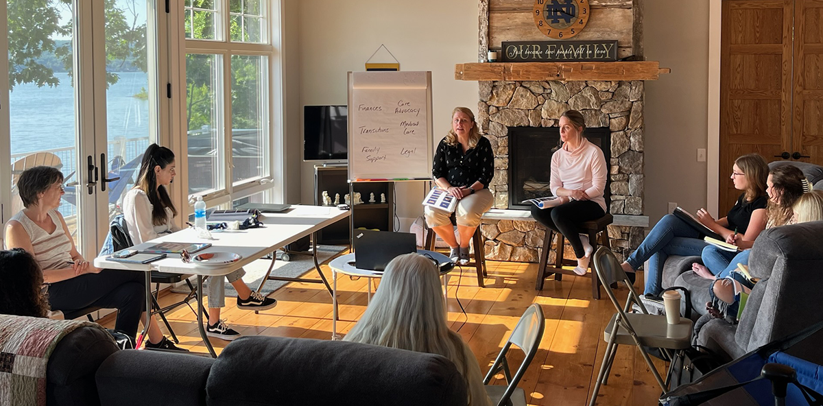 Yahne and Rukshar attending conference