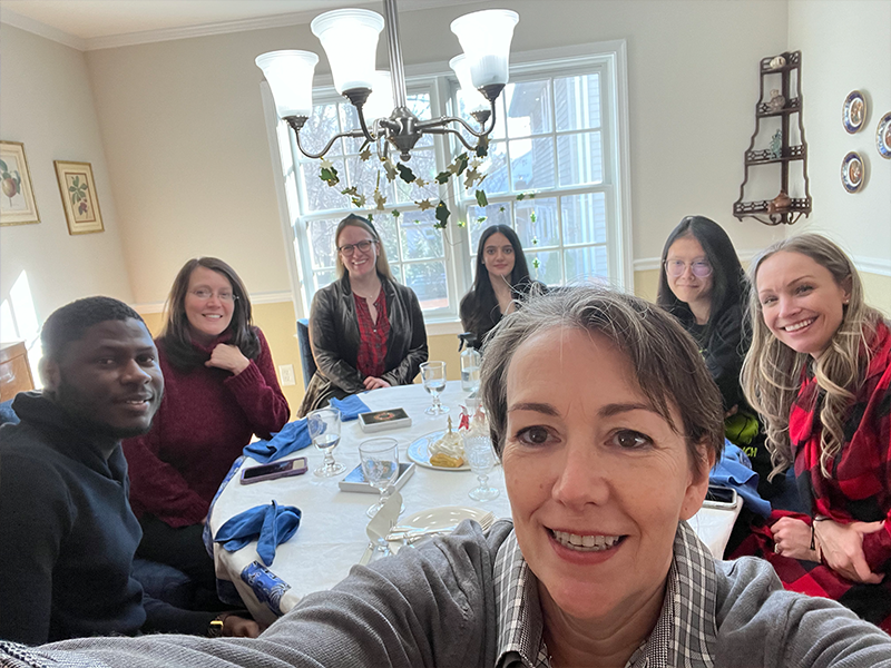 Yahne Miorini arranged a Christmas lunch at her house for the Miorini Law team.